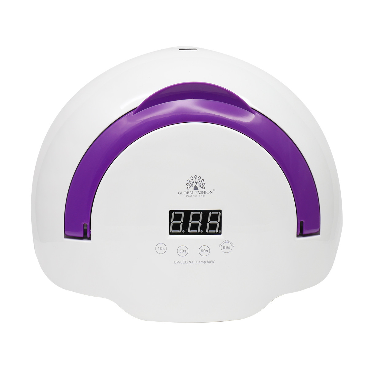 Лампа для нігтів Global Fashion Led/UV 80W, L-1001-Purple, фото 1