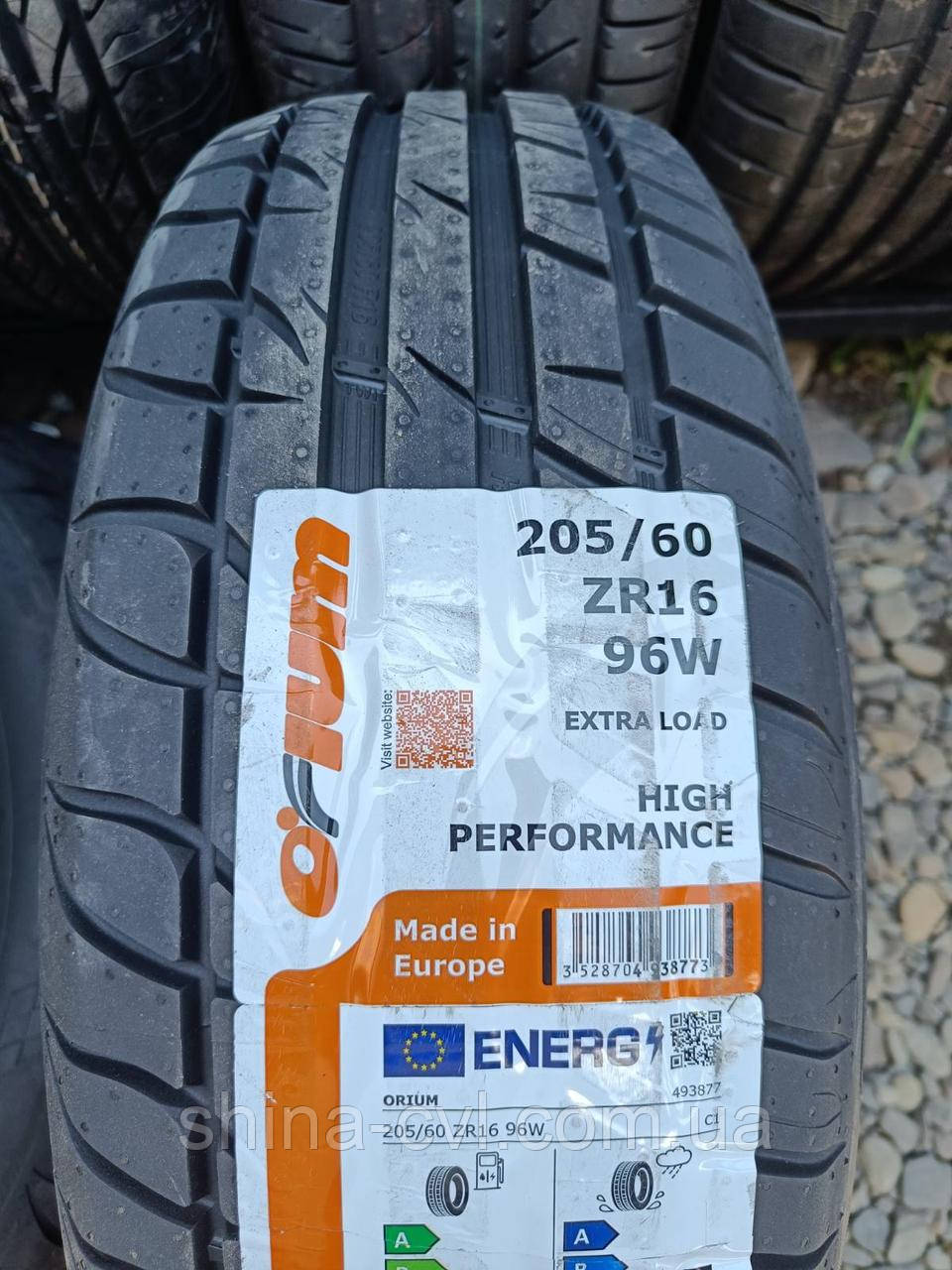 Літні шини 205/60 R16 96W ORIUM HIGT PERFORMANCE