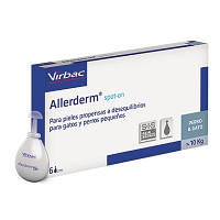 Virbac Allerderm Spot-on - капли для лечения дерматитов у кошек и собак весом 10 - 20 кг - 1 уп (6 пип)