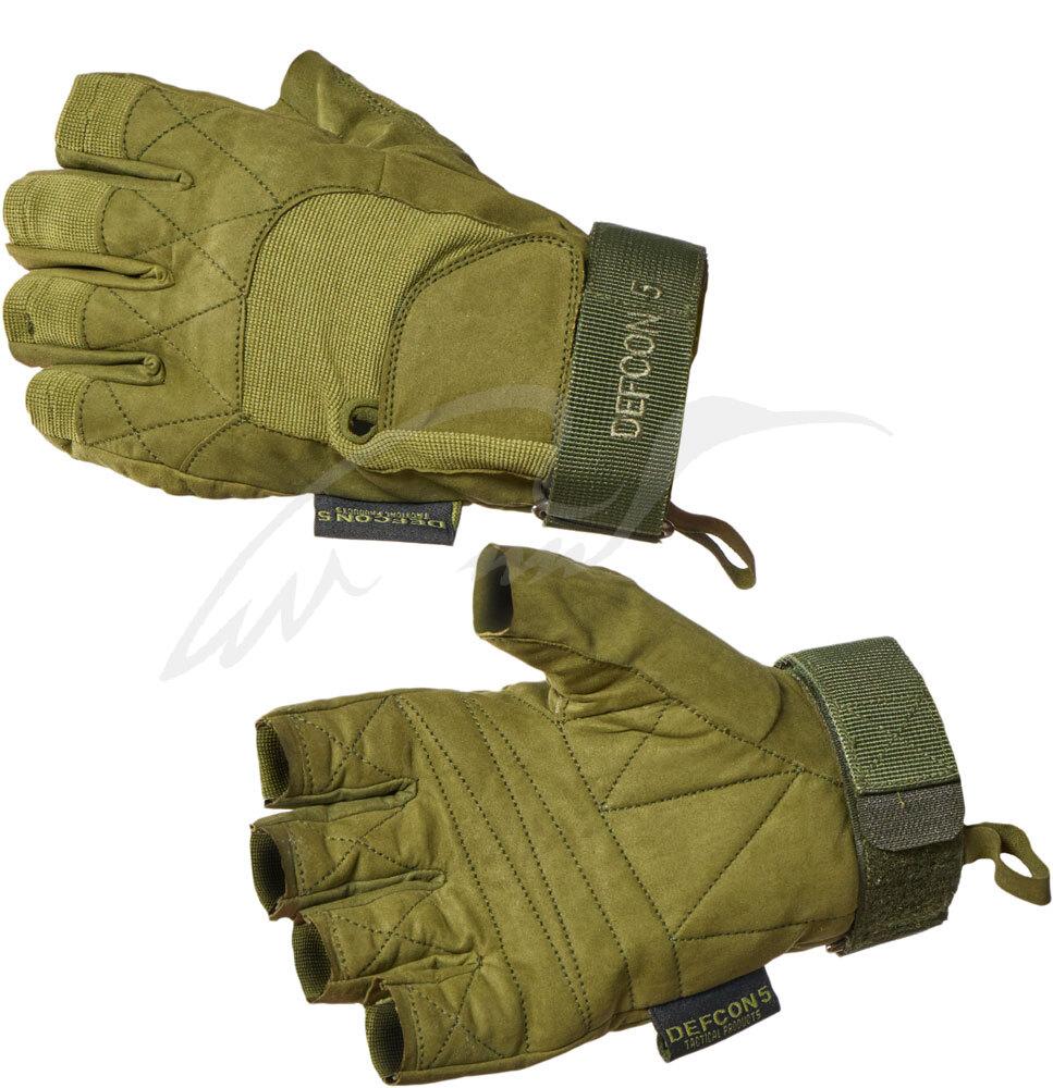Рукавиці Defcon 5 Special Forces Half Finger. XL. Olive Green, фото 1