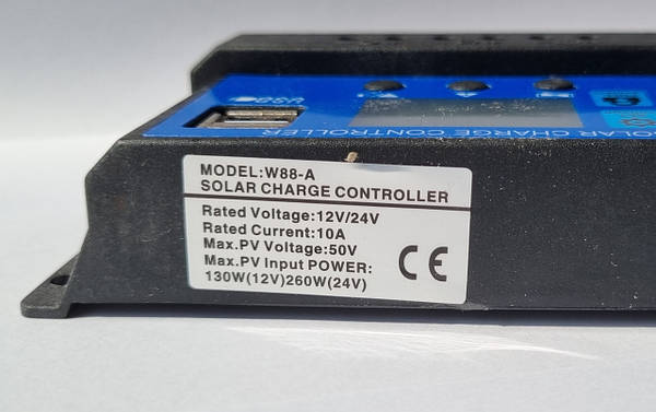 PWM контроллер заряда АКБ от солнечных батарей W88-C RBL-LI-30A