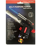 Пляшка газова портативна B201 на балончик, з п'єзоподільом 0433, фото 6