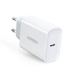 Зарядний пристрій мережевий Ugreen USB Type C PD 30 W White (CD127)