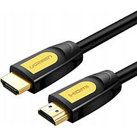 Кабель HDMI UGREEN HDMI to HDMI 2.0 Version Round Cable 2м Black/ Yellow (HD101)