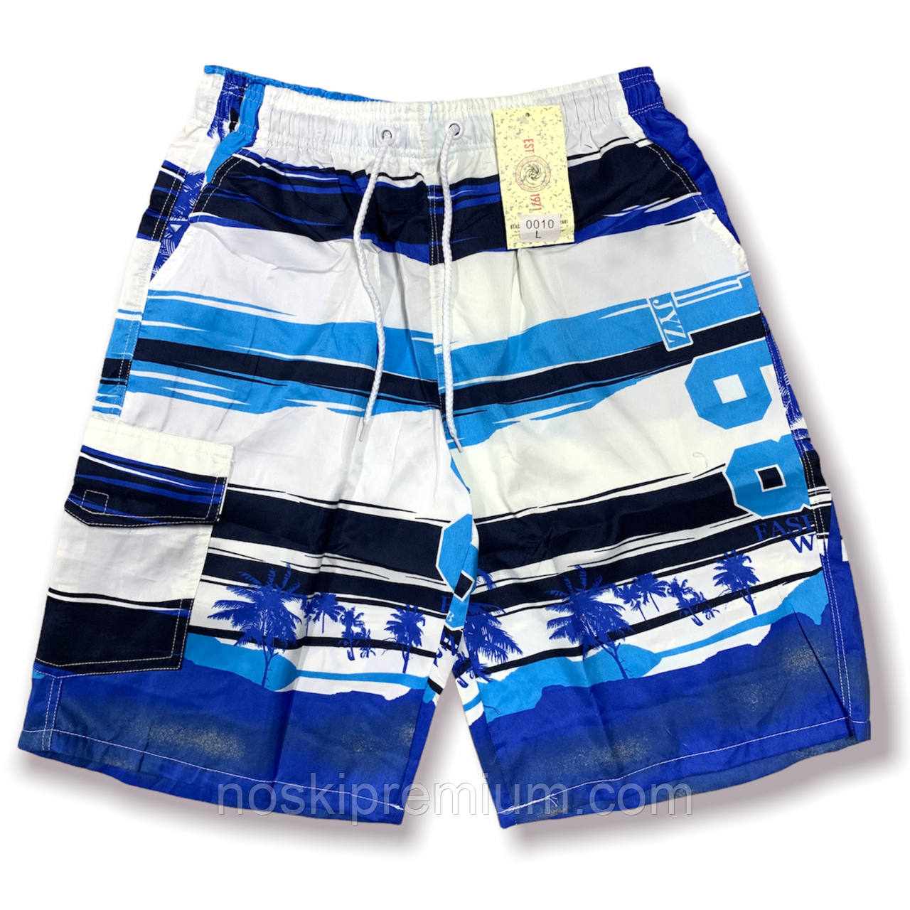 Шорти чоловічі Black Cyclone Est. 1971 бічна кишеня, розмір M-3XL, сині, 0010, фото 1