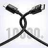 Кабель HDMI UGREEN 4K HDMI Cable Male to Male Braided HDMI v2.0 2м Black (HD119), фото 4