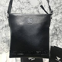 Чоловіча сумка месенджер Givenchy Embossed Canvas Black / Мужская Сумка мессенджер Black