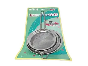 Набір ситечок для чаю 3шт 7/8/10см A-Plus 1263
