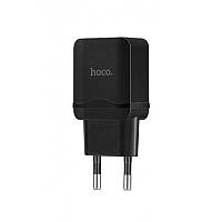 Зарядок для телефону (планшета) 1 USB Hoco C11 Black + USB кабель Micro USB (1A)