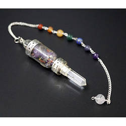 Маятник кам'яний чакральний із кришталем Індія