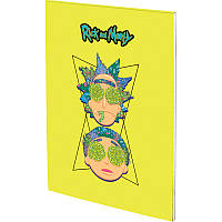 Блокнот-планшет A5 50 аркушів клітинка Rick and Morty Kite RM22-194-2, 62569