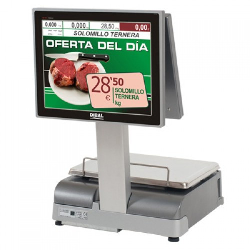 Торгові ваги DIBAL CS-1100 W PC-Baced з двома 15 дм TFT екранами