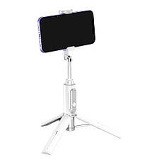 Монопод-трипод (селфіпалка) Baseus Traveler Bluetooth Білий (ZPBL000002), фото 3