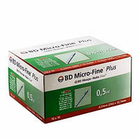 Шприц инсулиновый BD Micro-Fine 0,5 мл U-100 29G (0,33 x 12,7 мм) 100 шт