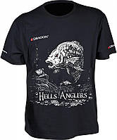 Футболка Dragon Hells Anglers Карп Glow Черная р. XXL (PGD-TS-28-05)