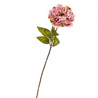 Цветок искусственный 69см "Роза пионоподобная,, розовая, в упаковке 24шт. (2000-018PL)