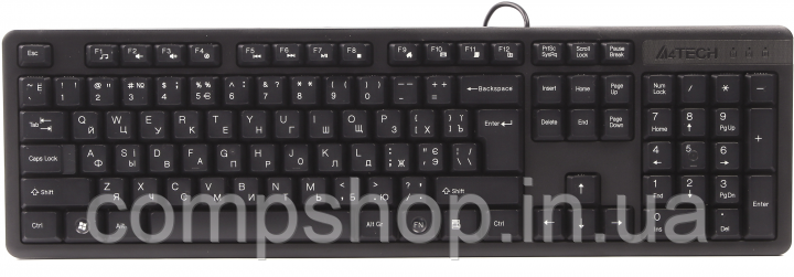 Клавіатура A4Tech KK-3 Black USB (4711421960809)  (код 125149)