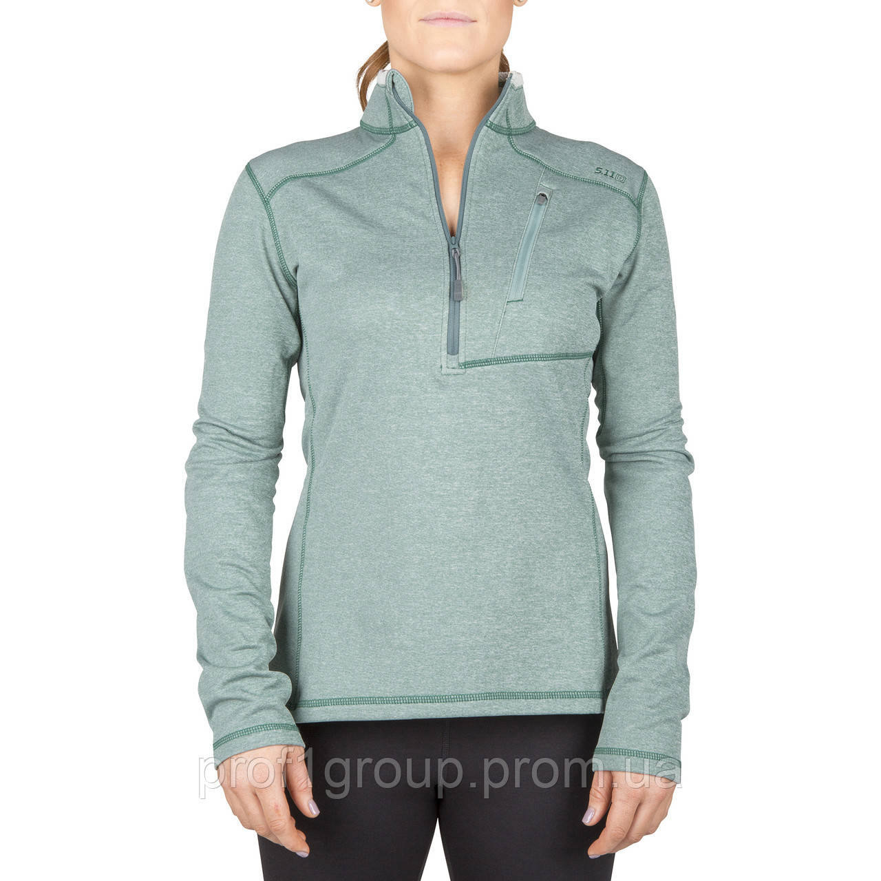 Термореглан жіночий 5.11 Tactical Women's Glacier Half Zip Jade L