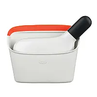 Набор щетка с контейнером OXO CLEANING, 4х19х14 см, белый, 2 предмета (1334280)