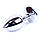 Анальний корок Jewellery Silver Plug з чорним кристалом, фото 3