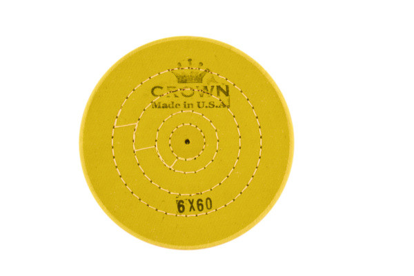 Круг мусліновий жовтий CROWN d -150 мм, 60 слоїв