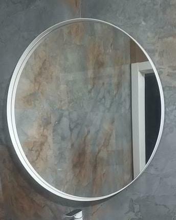 Дзеркало у білій металевій рамі, фото 1