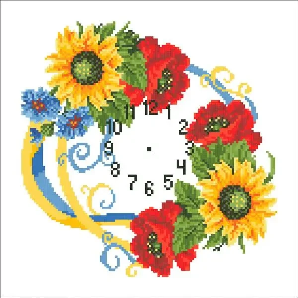 Набір для вишивання бісером Годинник. СКК-029ч, фото 1