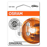 Лампы накаливания Osram Original 6418-02B C10W SV8.5-8 10X2 12v 36мм Blister