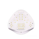 Професійна UV/LED лампа XZM 5XS для манікюру і педикюру (Біла), 168 Вт., фото 5