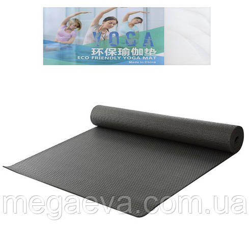 Килимок для фітнесу та йоги PVC 4mm Lanor, фото 1