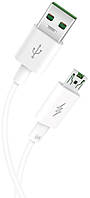 Интерфейсный кабель USB-microUSB 1m XO NB119 White