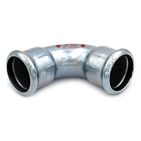 Колено стальное оцинкованное 90° 15 мм ВВ SteelPres (art.381015900)