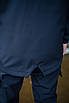 Чоловіча куртка з капюшоном Softshell синя демісезонна Розміри: S, M, L, XL, XXL, XXXL, фото 8