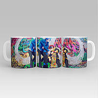 Білий кухоль (чашка) з принтом "скейт - sk8 the infinity" Push IT