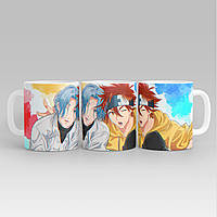 Білий кухоль (чашка) з принтом "скейт. sk8 the infinity" Push IT