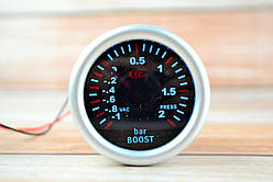 Прилад вказівник тиску турбіни стрілочний Ket Gauge 7707-2 LED діодний Ø52мм датчик автомобільний