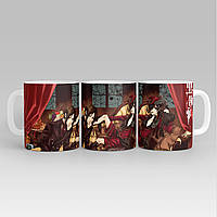 Білий кухоль (чашка) з принтом "темний дворецький - black butler" 1 Push IT