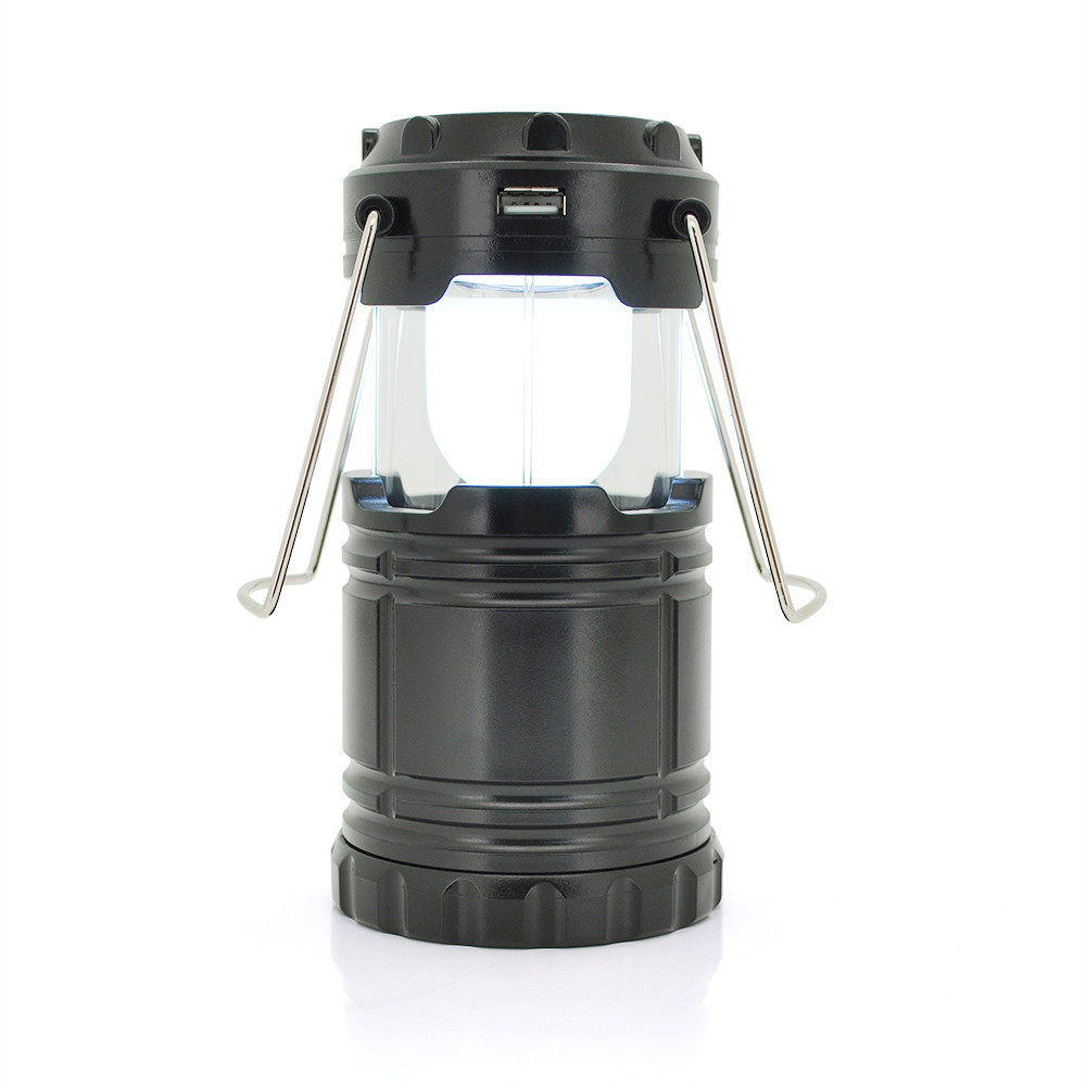 DR Лампа-ліхтар SH-5800T, 6+1LED, 1+1режим, корпус — алюміній, ударостійкий, 220V+Solar, вбудований акум