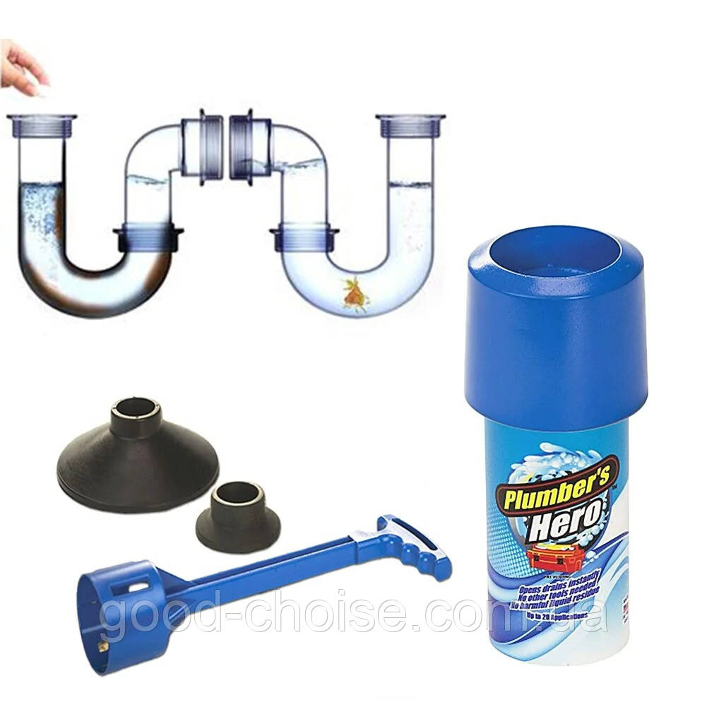 Plumber's Hero Kit - Unclog Drains Instantly