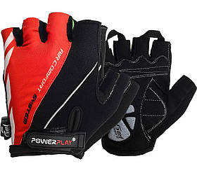 Велорукавички PowerPlay 5024 C, Black/Red M