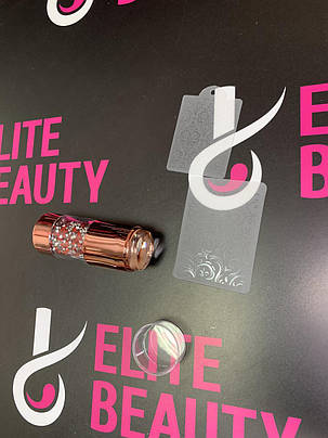 Стемпинг в домашніх умовах, набір для стемпинга (лак, пластина, штамп), фото 2