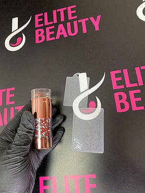 Стемпинг в домашніх умовах, набір для стемпинга (лак, пластина, штамп), фото 1