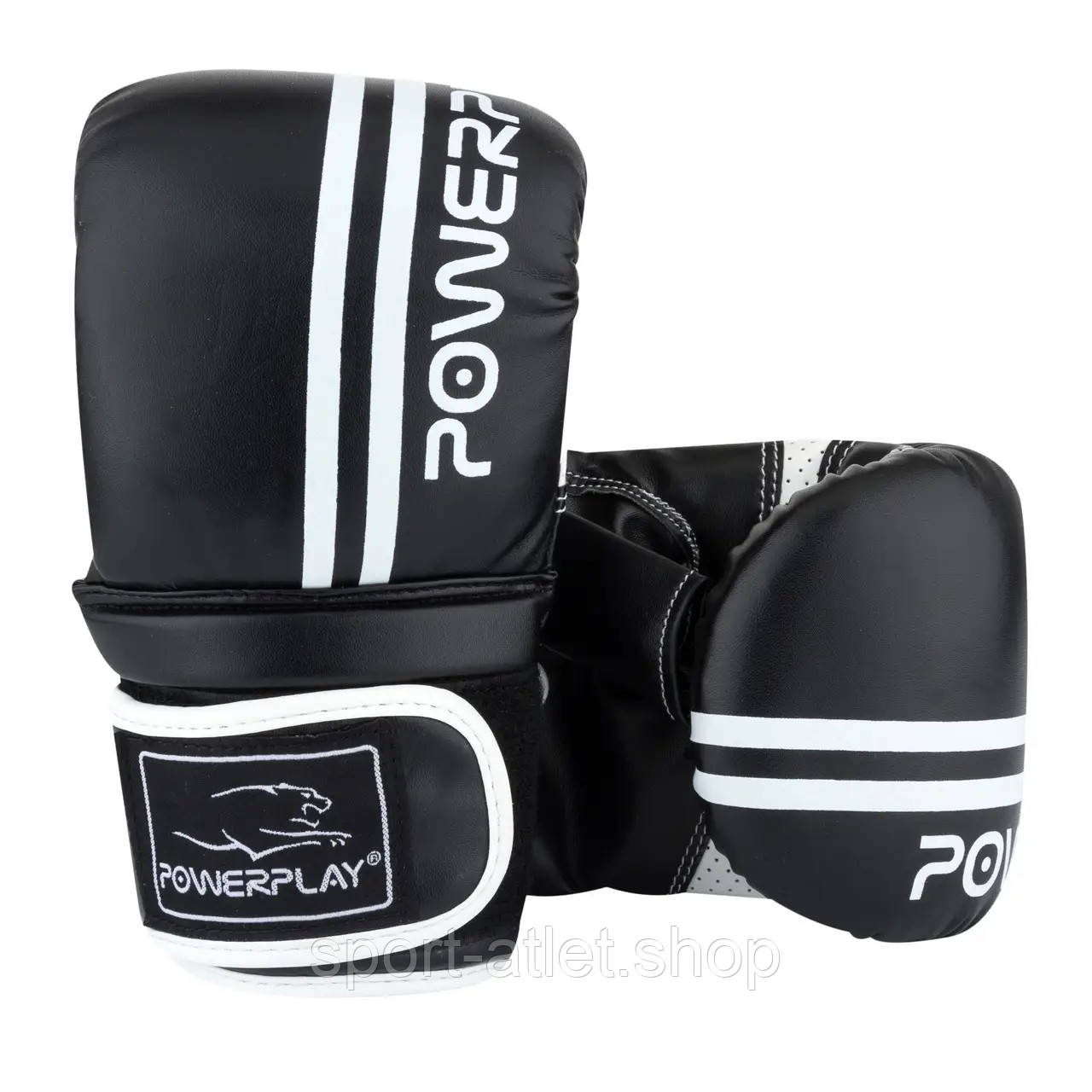 Рукавиці боксерські PowerPlay 3025, Black/White S