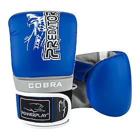 Рукавиці боксерські Power Play 3038, Black/Grey - S