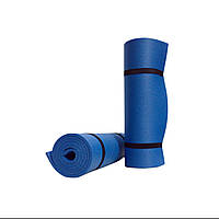Каремат туристический плотный IZOLON Тревел 9 (1800х500х9мм) для отдыха, путешествий занятий спортом синий