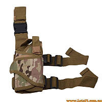 Кобура для пістолета на стегно Multicam універсальна права стегна тактична підвісна платформа