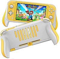 Чехол Grip Case Vivefox для Nintendo Switch Lite / Есть стекла / Желтый (BOX)