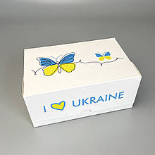 Коробка для десертів і капкейків Україна/ Ланч бокс Україна 180*120*80