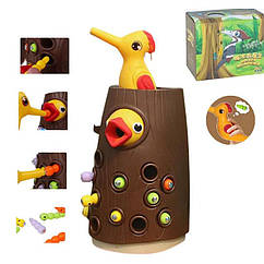 Розвиваюча гра з черв'ячками BY-5004  Нагодуй пташеня