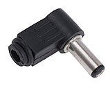 Штекер DC 5.5x2.5 мм кутовий, фото 2